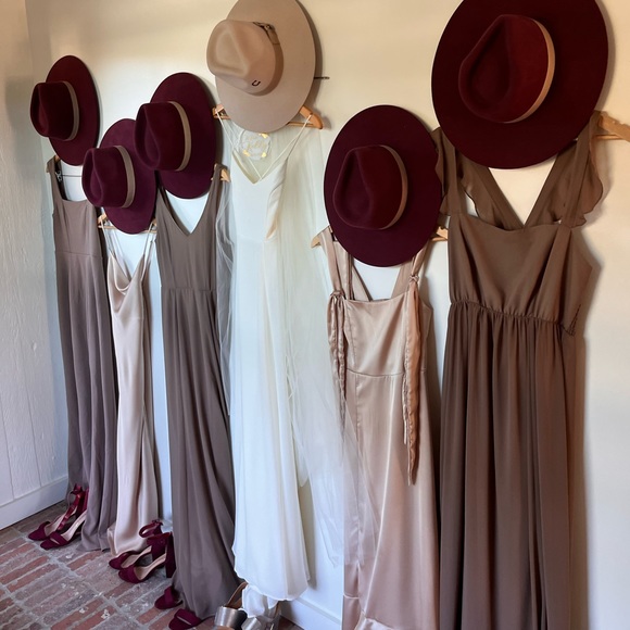 Show me your Mumu Paris gown bridesmaid dress in Dune - Picture 7 of 9